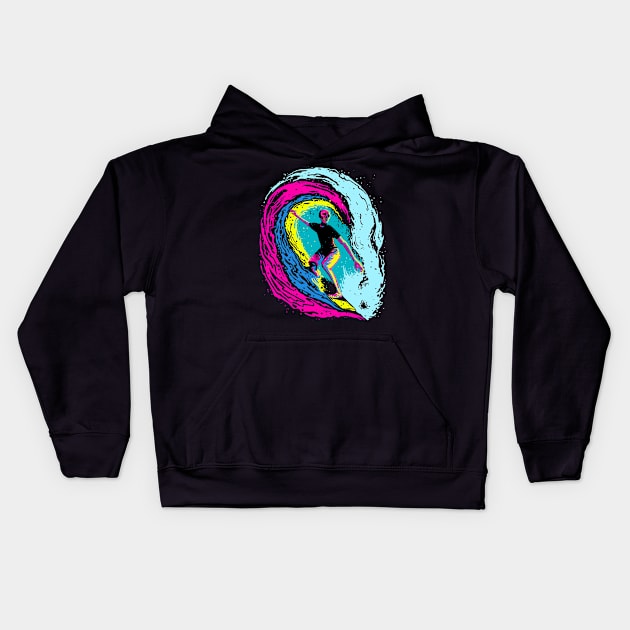 Enjoy Surfing Kids Hoodie by barmalisiRTB